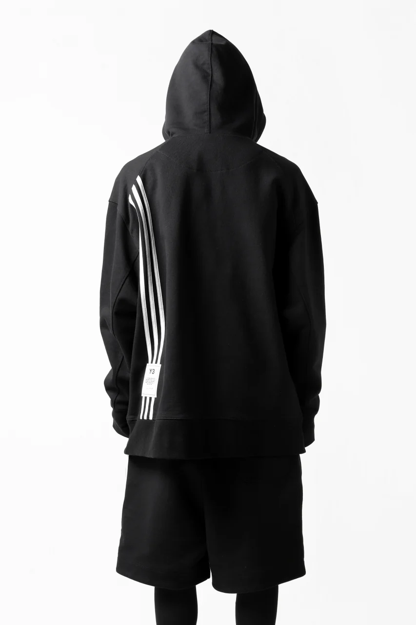 Y-3 Yohji Yamamoto 3-STP HOODIE PARKA / FRENCH TERRY (BLACK) - Image 23