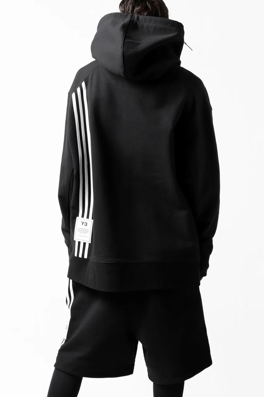 Y-3 Yohji Yamamoto 3-STP HOODIE PARKA / FRENCH TERRY (BLACK) - Image 24
