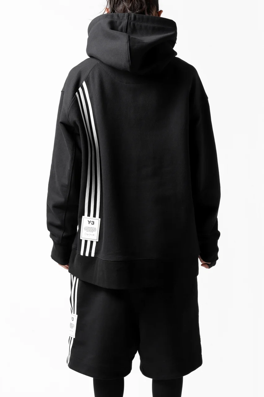 Y-3 Yohji Yamamoto 3-STP HOODIE PARKA / FRENCH TERRY (BLACK) - Image 25