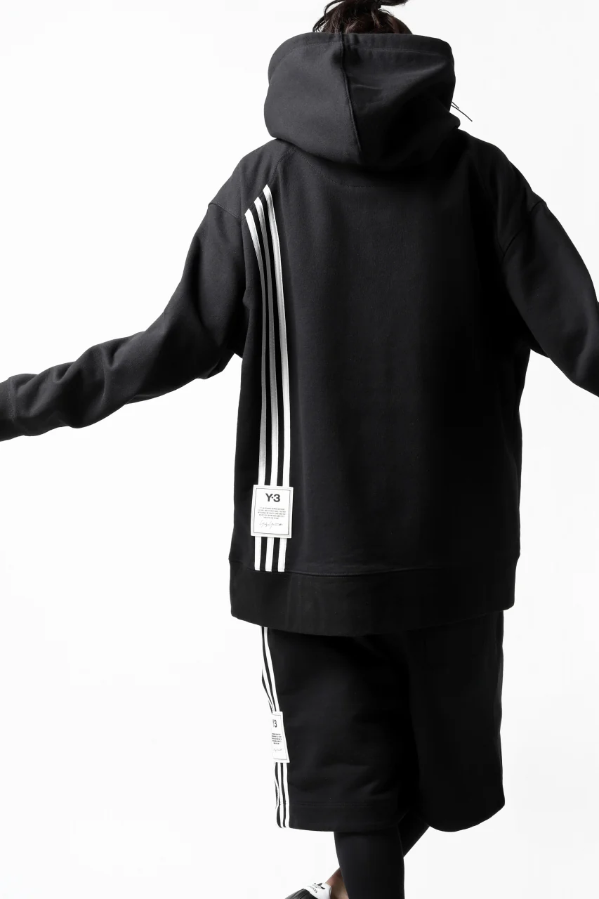 Y-3 Yohji Yamamoto 3-STP HOODIE PARKA / FRENCH TERRY (BLACK) - Image 26