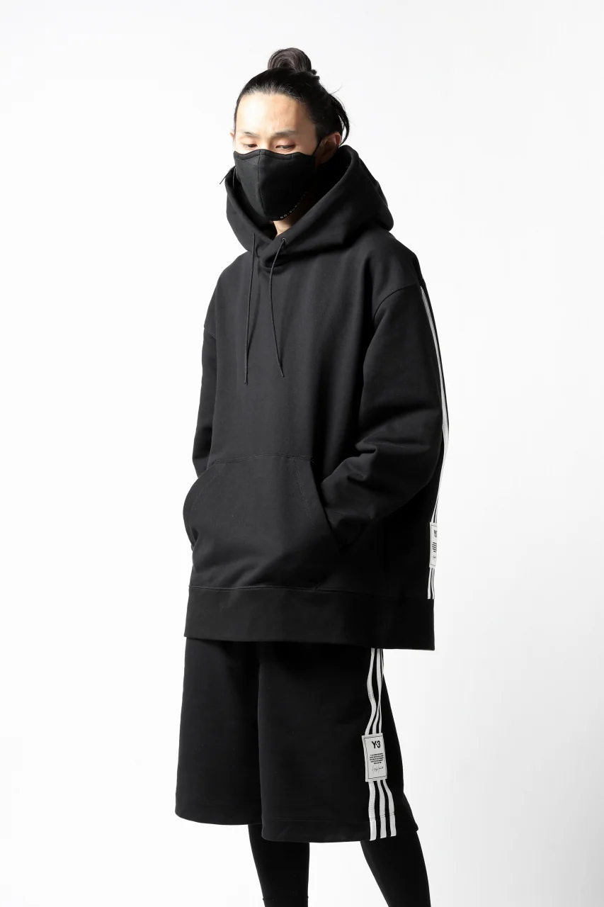 Y-3 Yohji Yamamoto 3-STP HOODIE PARKA / FRENCH TERRY (BLACK) - Image 27