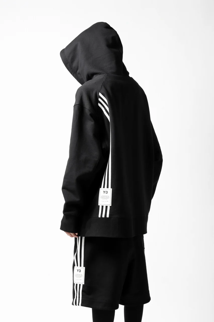 Y-3 Yohji Yamamoto 3-STP HOODIE PARKA / FRENCH TERRY (BLACK) - Image 28