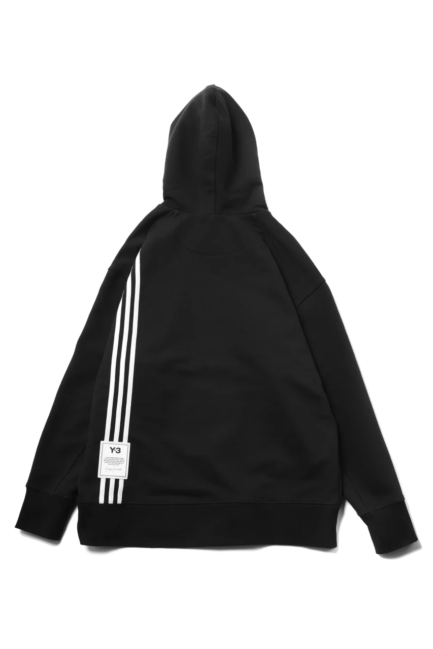 Y-3 Yohji Yamamoto 3-STP HOODIE PARKA / FRENCH TERRY (BLACK) - Image 3