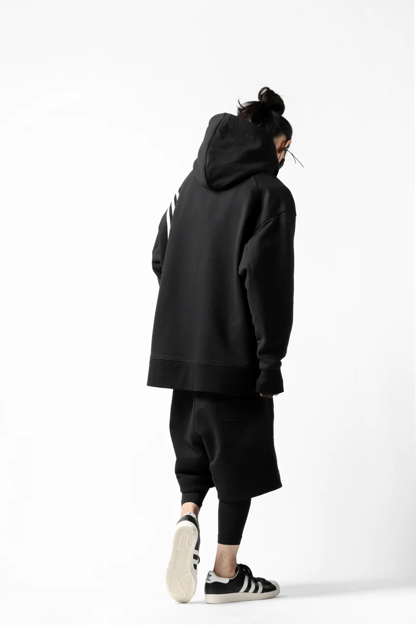 Y-3 Yohji Yamamoto 3-STP HOODIE PARKA / FRENCH TERRY (BLACK) - Image 32