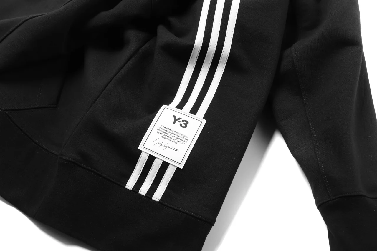 Y-3 Yohji Yamamoto 3-STP HOODIE PARKA / FRENCH TERRY (BLACK) - Image 37