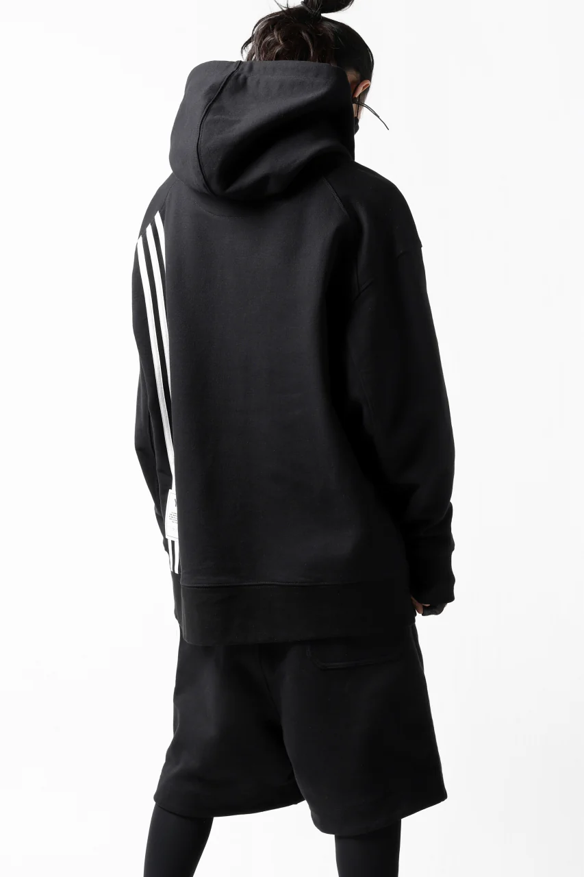 Y-3 Yohji Yamamoto 3-STP HOODIE PARKA / FRENCH TERRY (BLACK) - Image 7