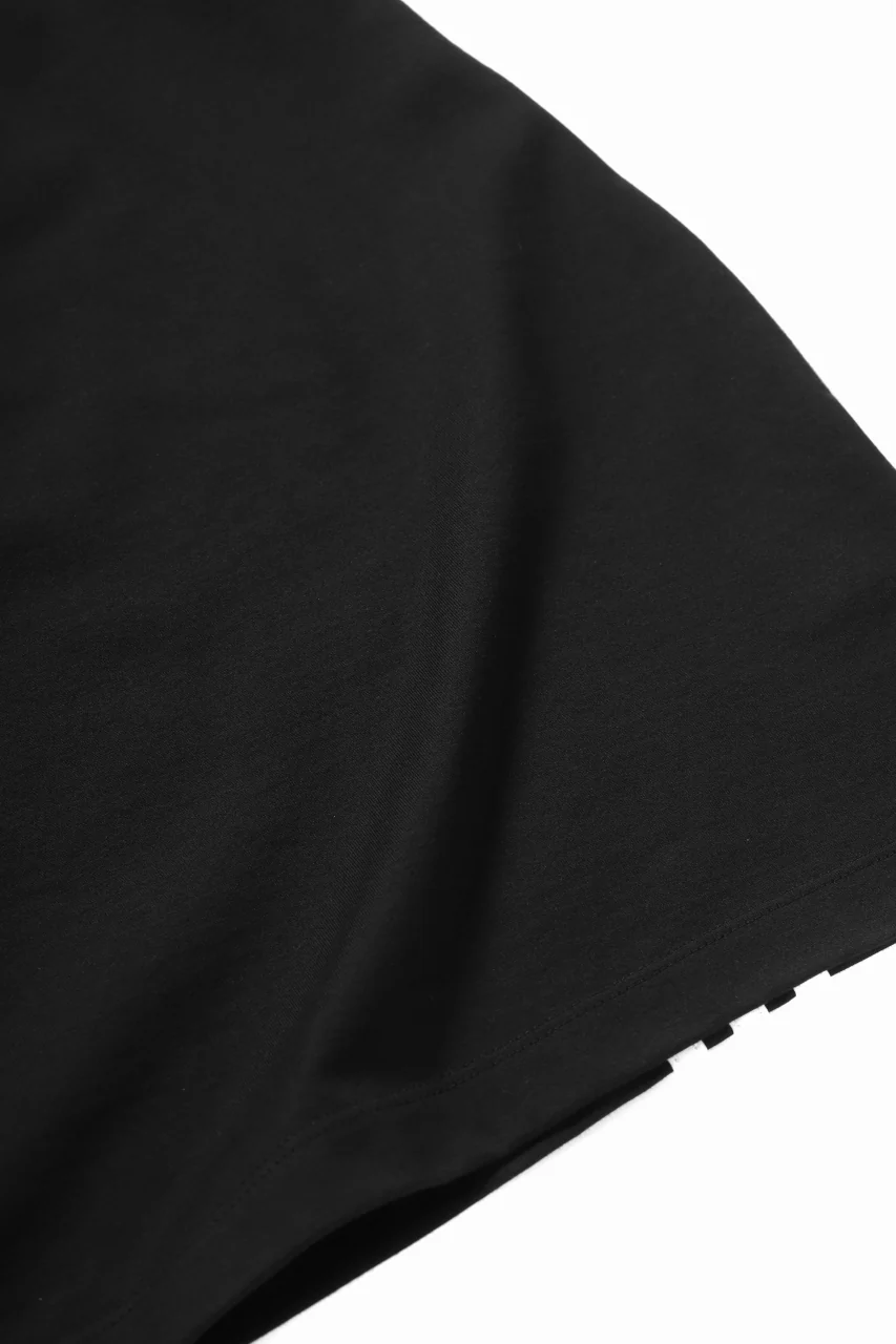 Y-3 Yohji Yamamoto 3-STP SHORT SLEEVE TEE / COTTON JERSEY (BLACK) - Image 12
