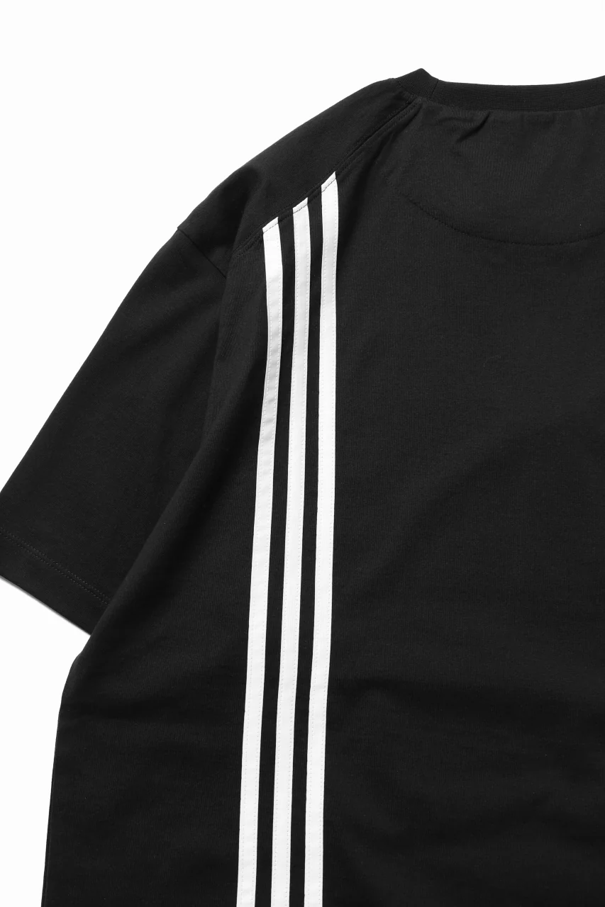 Y-3 Yohji Yamamoto 3-STP SHORT SLEEVE TEE / COTTON JERSEY (BLACK) - Image 15