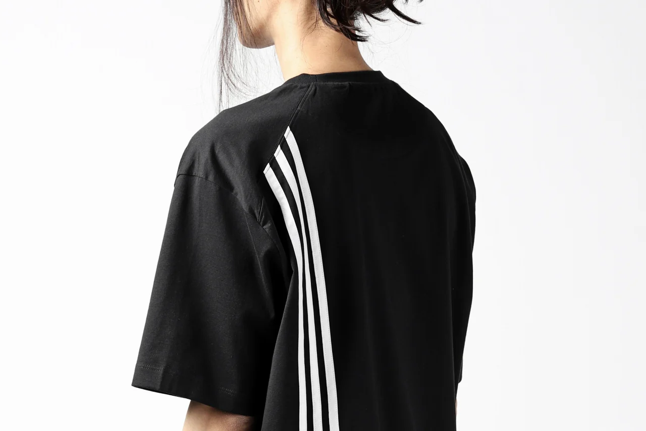 Y-3 Yohji Yamamoto 3-STP SHORT SLEEVE TEE / COTTON JERSEY (BLACK) - Image 32