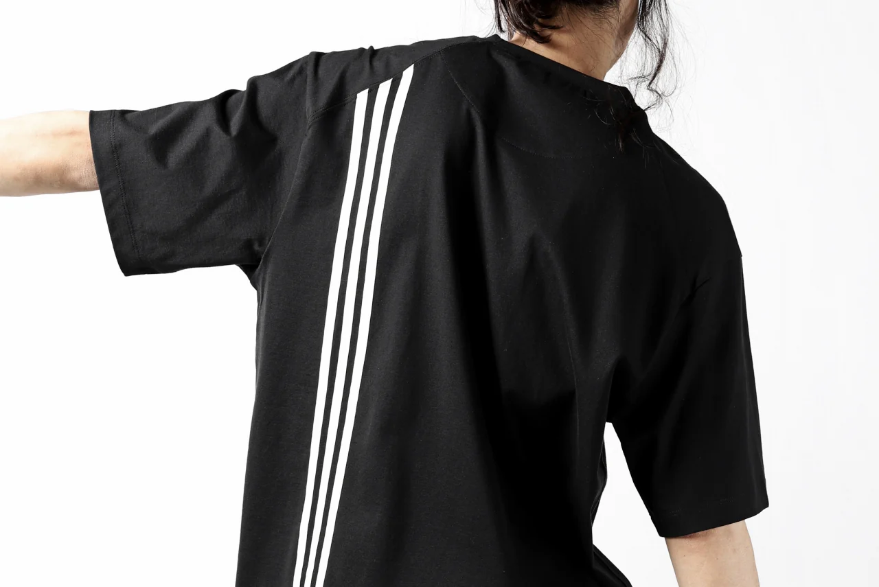 Y-3 Yohji Yamamoto 3-STP SHORT SLEEVE TEE / COTTON JERSEY (BLACK) - Image 33