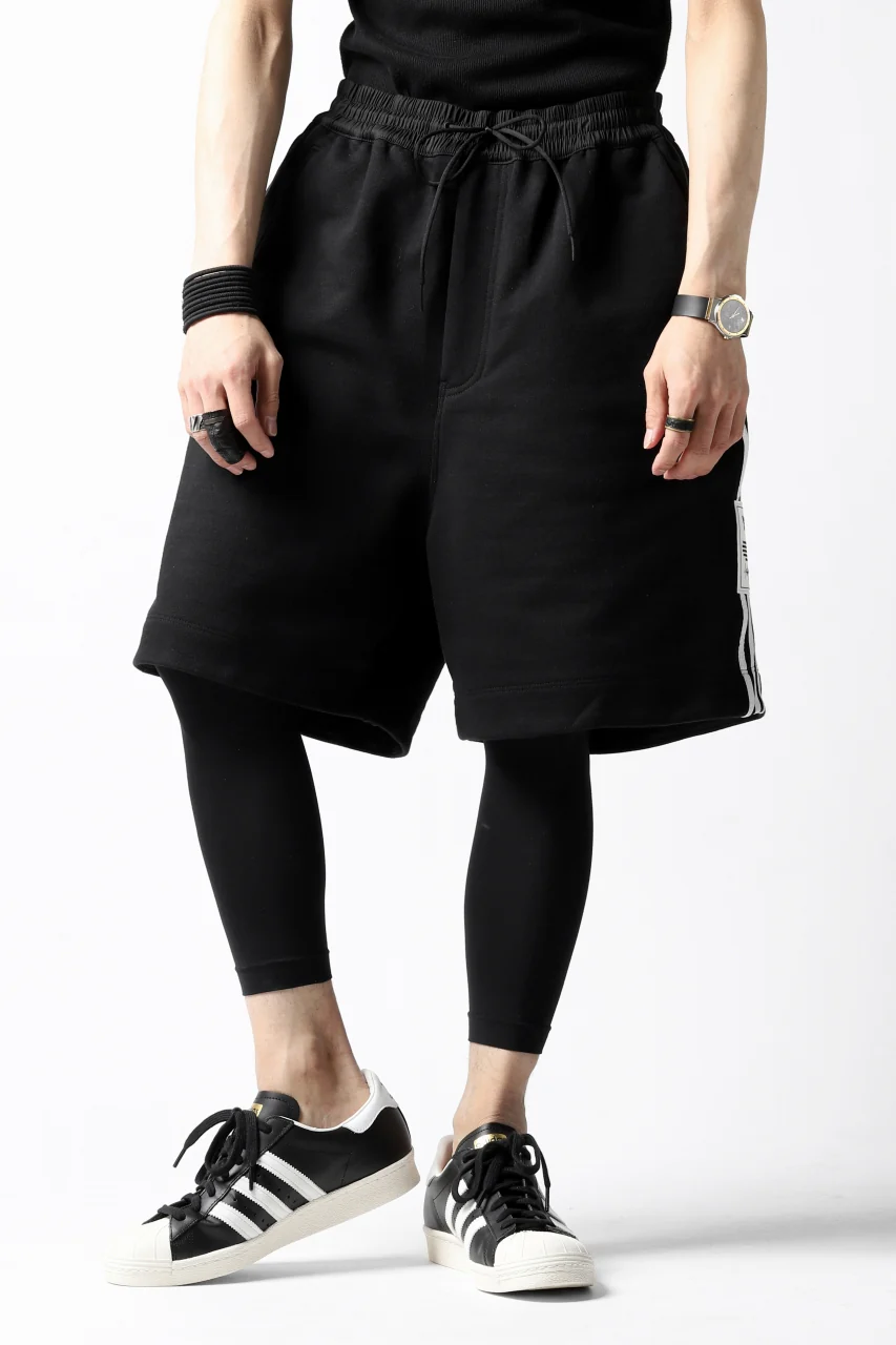 Y-3 Yohji Yamamoto 3-STP SHORTS / FRENCH TERRY (BLACK) - Image 29