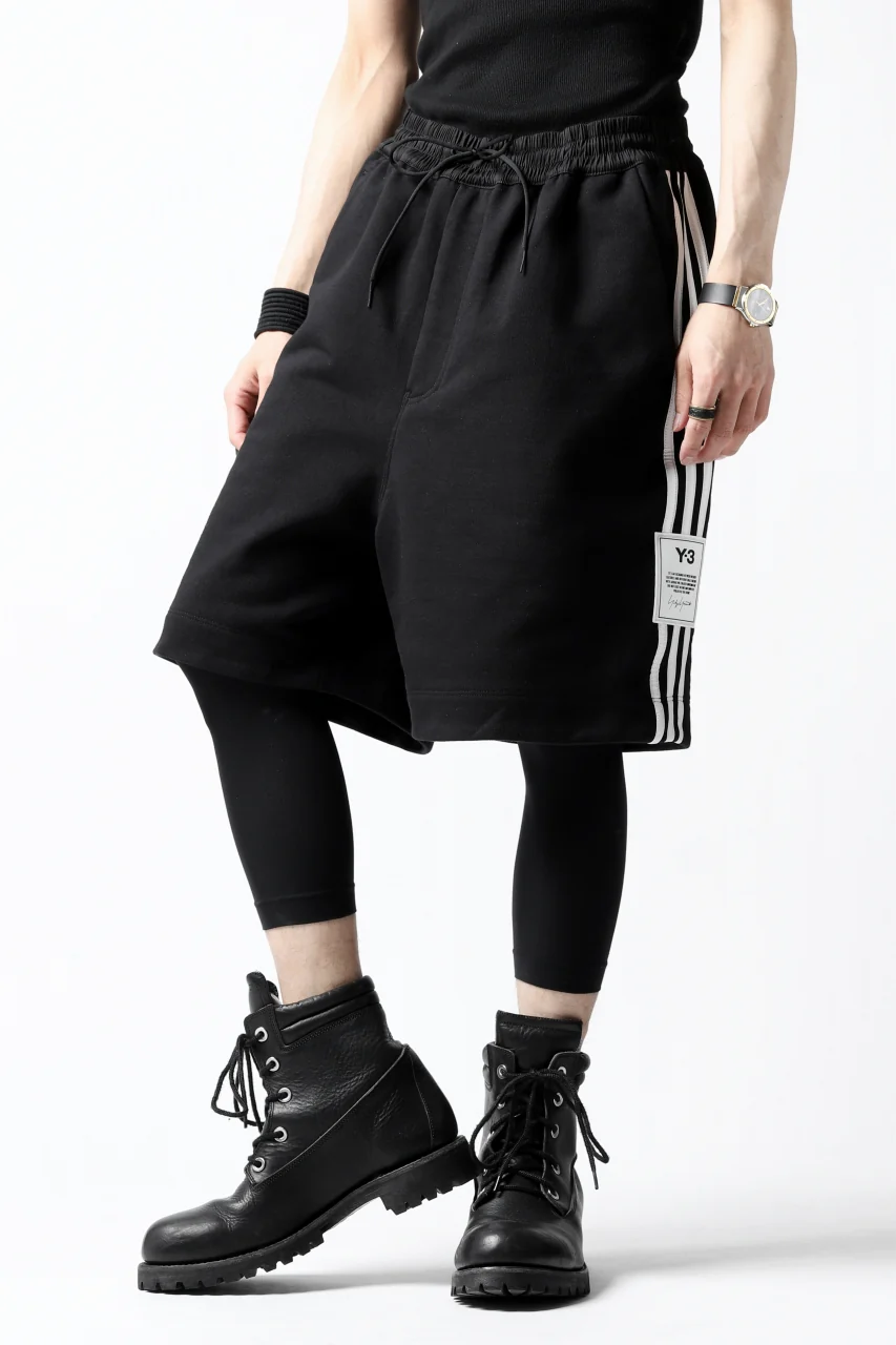 Y-3 Yohji Yamamoto 3-STP SHORTS / FRENCH TERRY (BLACK) - Image 31
