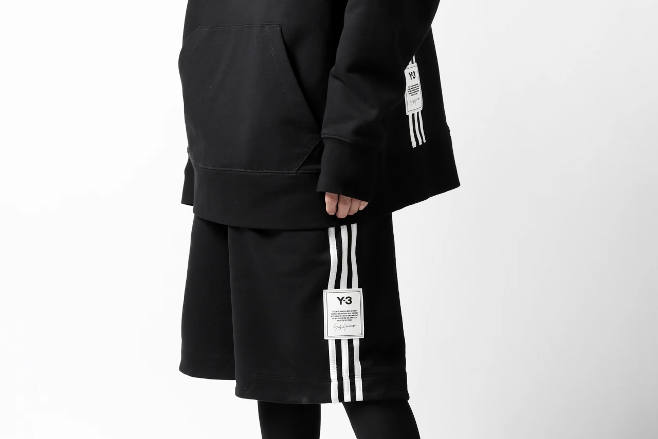 Y-3 Yohji Yamamoto 3-STP SHORTS / FRENCH TERRY (BLACK) - Image 40