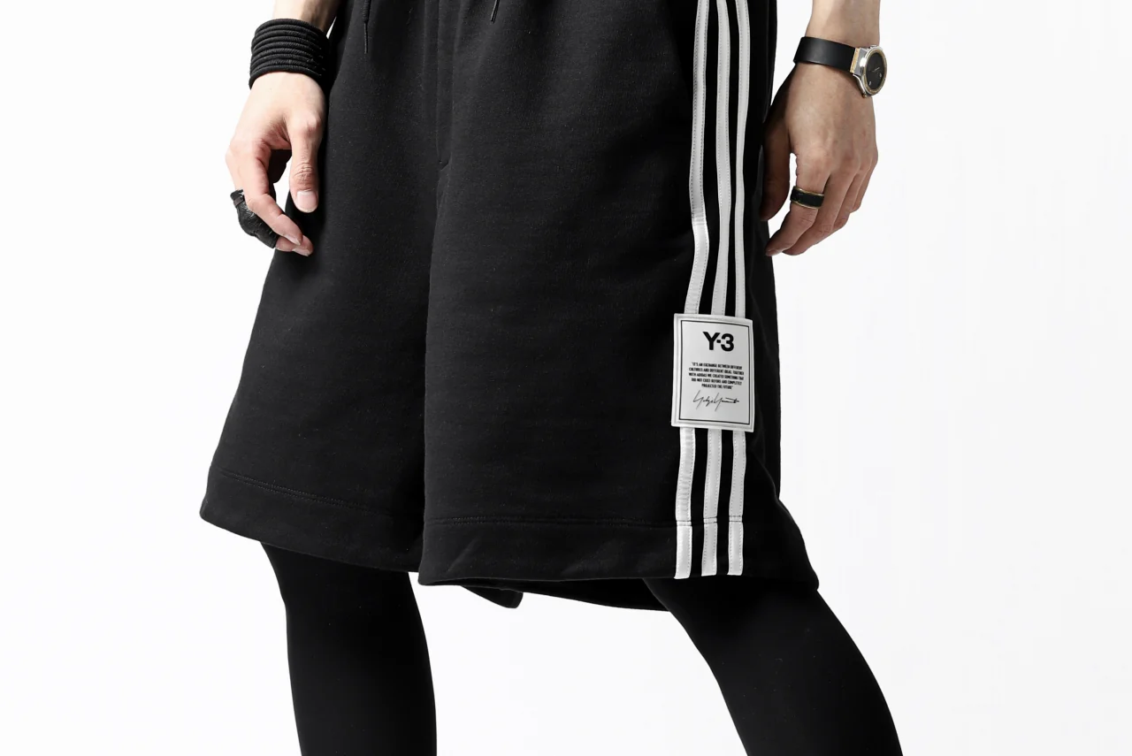 Y-3 Yohji Yamamoto 3-STP SHORTS / FRENCH TERRY (BLACK) - Image 41