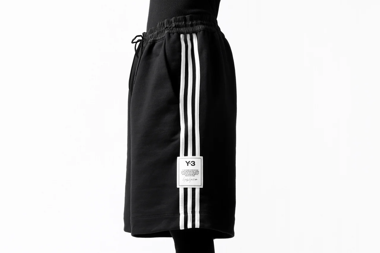 Y-3 Yohji Yamamoto 3-STP SHORTS / FRENCH TERRY (BLACK) - Image 44