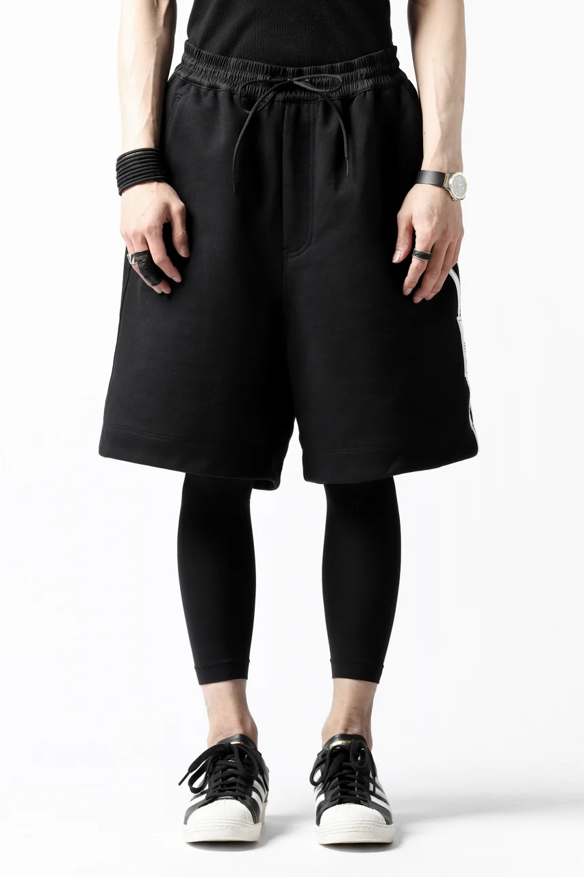 Y-3 Yohji Yamamoto 3-STP SHORTS / FRENCH TERRY (BLACK) - Image 7