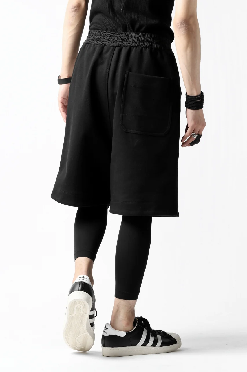 Y-3 Yohji Yamamoto 3-STP SHORTS / FRENCH TERRY (BLACK) - Image 9