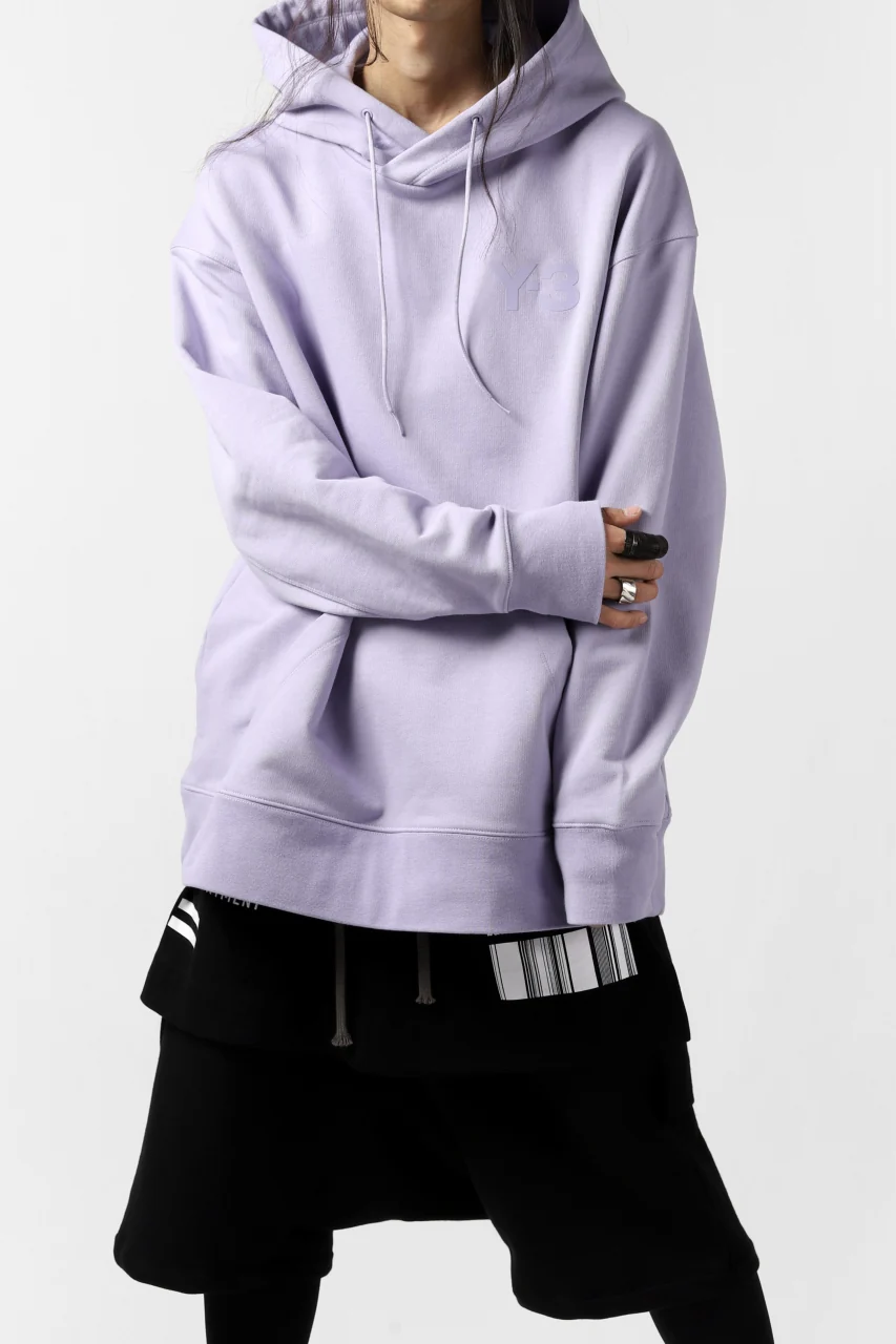 Y-3 Yohji Yamamoto CLASSIC CHEST LOGO HOODIE PARKA / FRENCH TERRY (ESPOIR) - Image 13