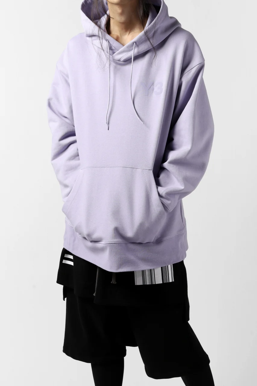 Y-3 Yohji Yamamoto CLASSIC CHEST LOGO HOODIE PARKA / FRENCH TERRY (ESPOIR) - Image 3