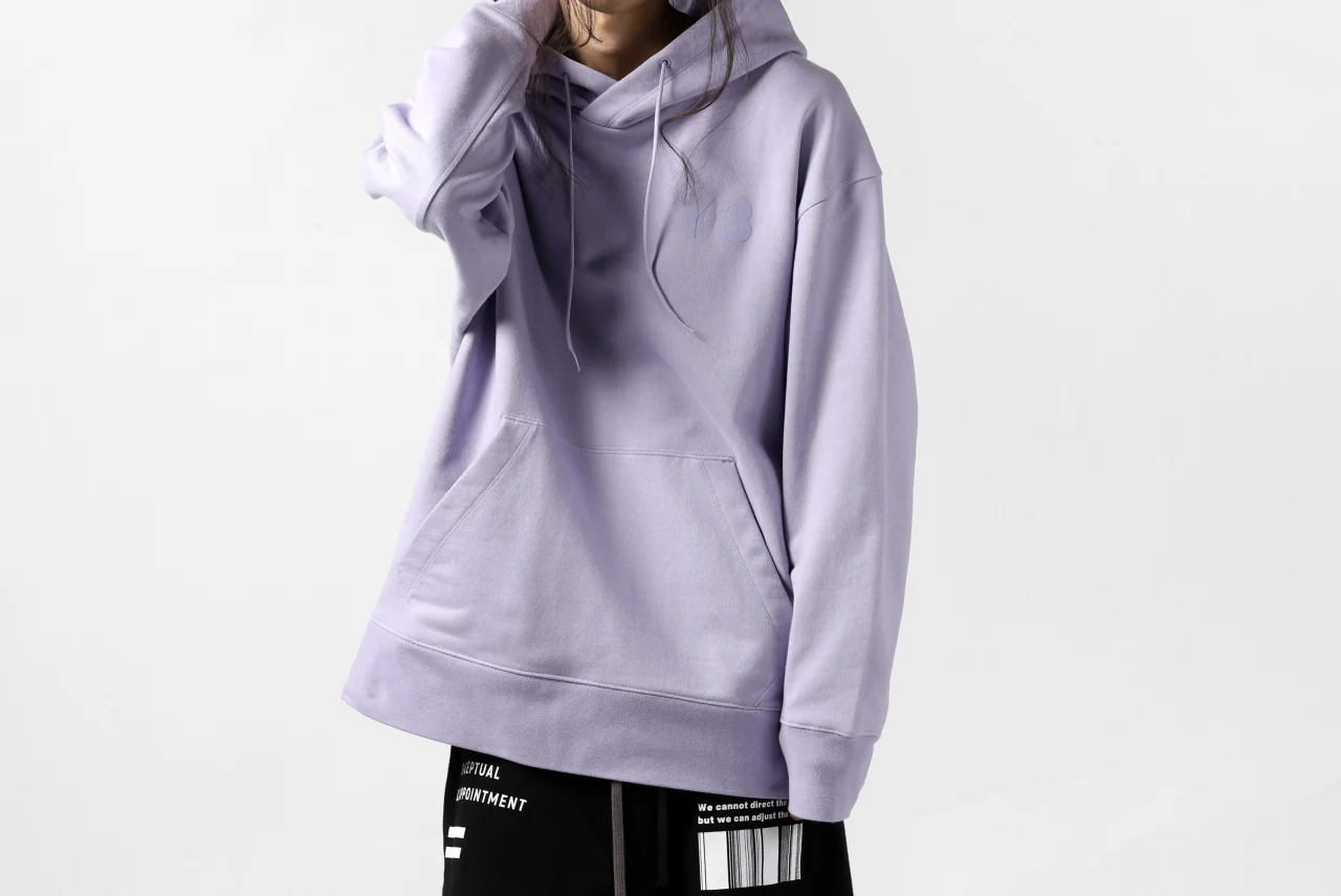 Y-3 Yohji Yamamoto CLASSIC CHEST LOGO HOODIE PARKA / FRENCH TERRY (ESPOIR) - Image 45