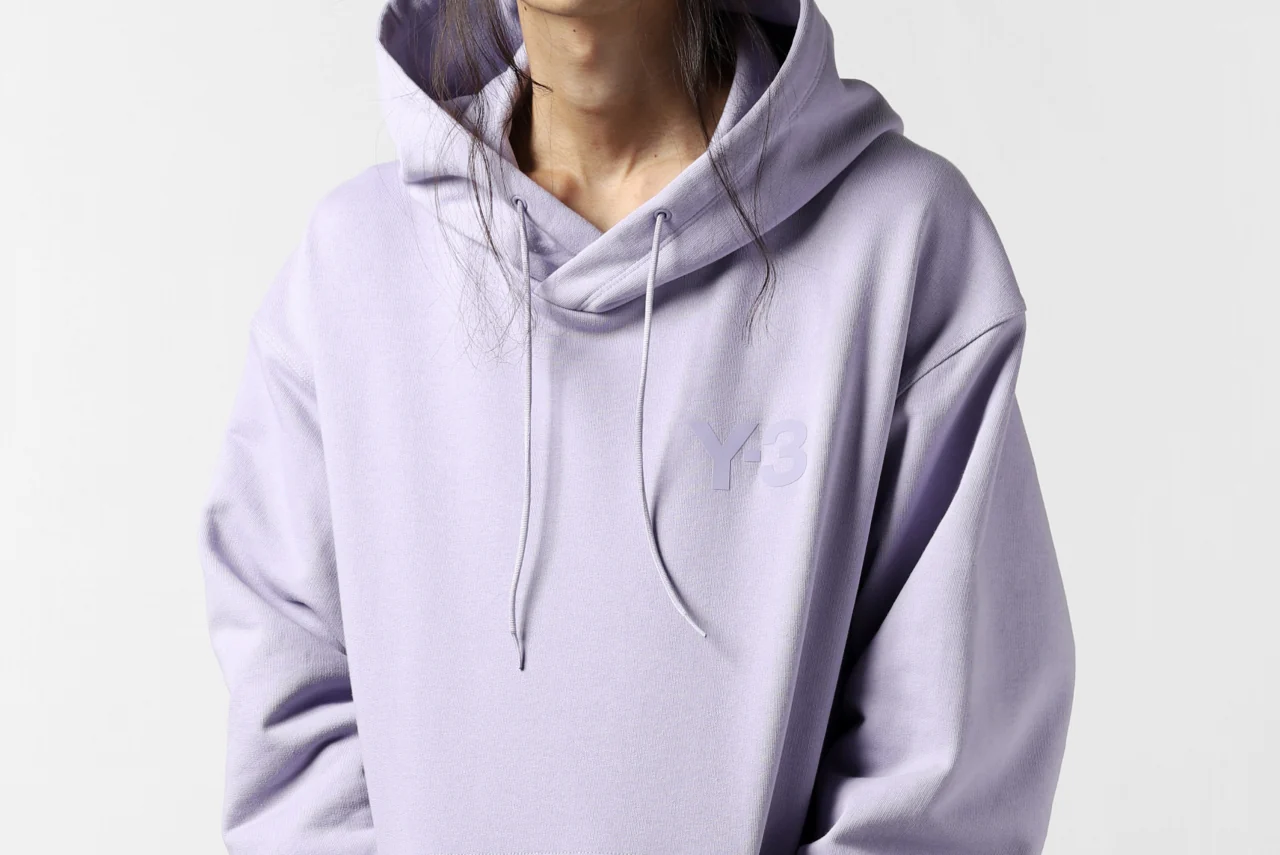 Y-3 Yohji Yamamoto CLASSIC CHEST LOGO HOODIE PARKA / FRENCH TERRY (ESPOIR) - Image 46