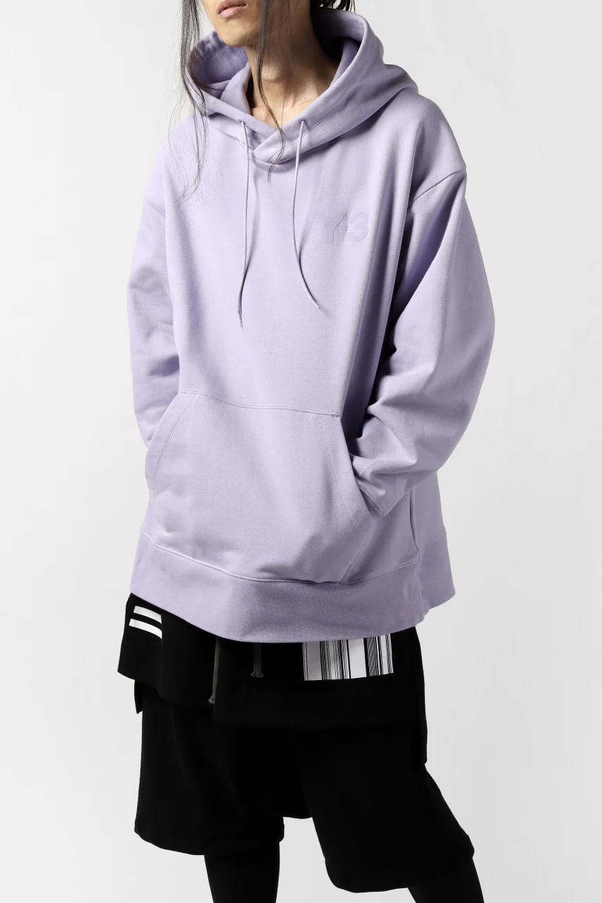 Y-3 Yohji Yamamoto CLASSIC CHEST LOGO HOODIE PARKA / FRENCH TERRY (ESPOIR) - Image 5