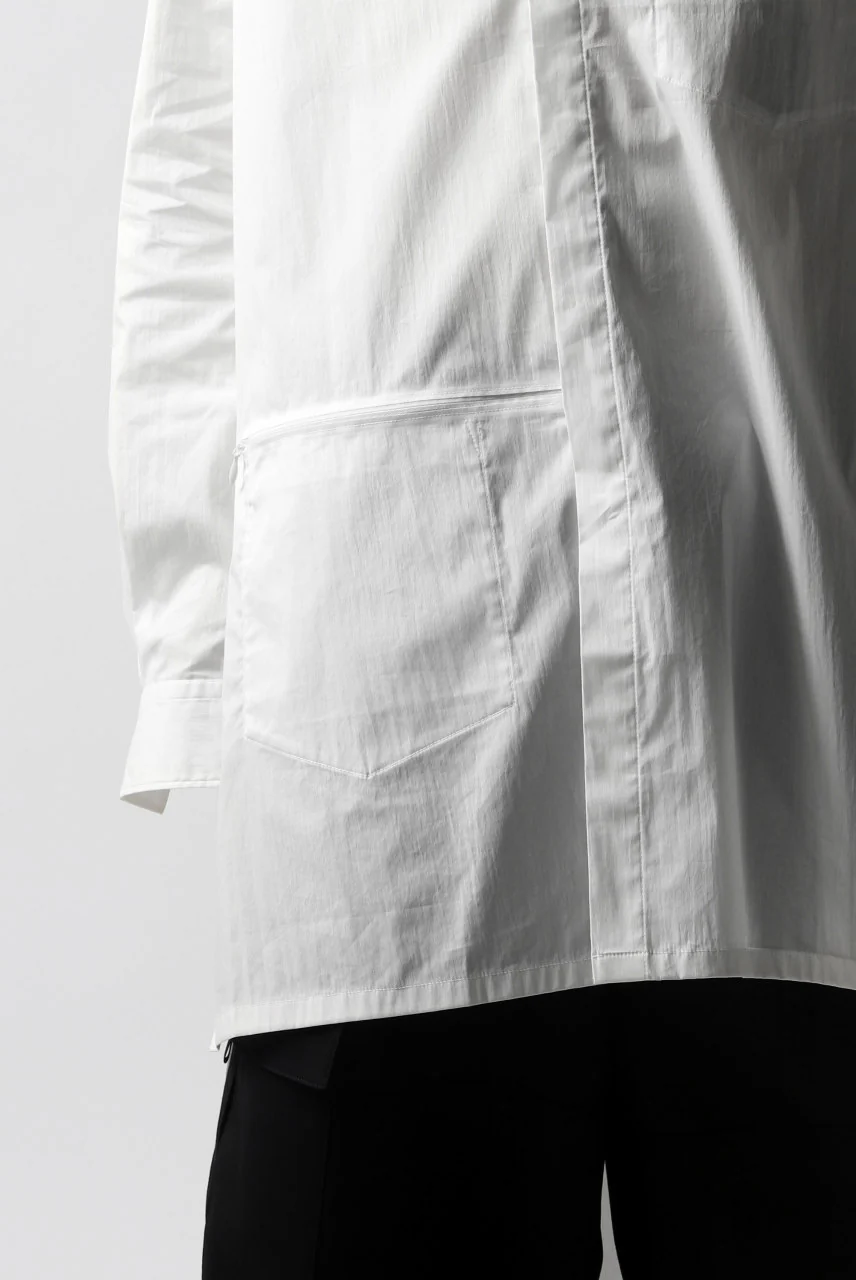 Y-3 Yohji Yamamoto CLASSIC LONG BACK STEP SHIRT (WHITE) - Image 18