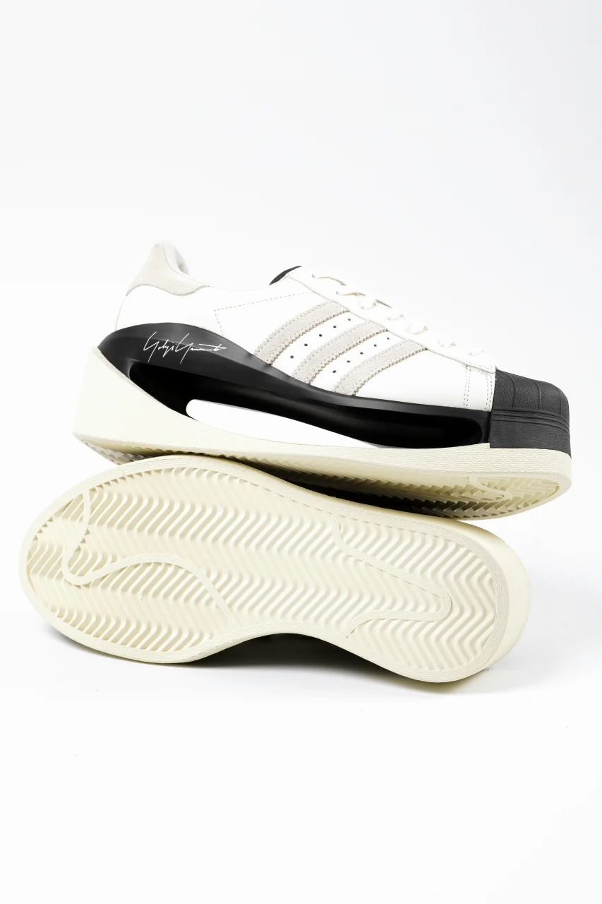Y-3 Yohji Yamamoto GENDO SUPER STAR (OFF WHITE×ALUMINIUM×BLACK) - Image 16