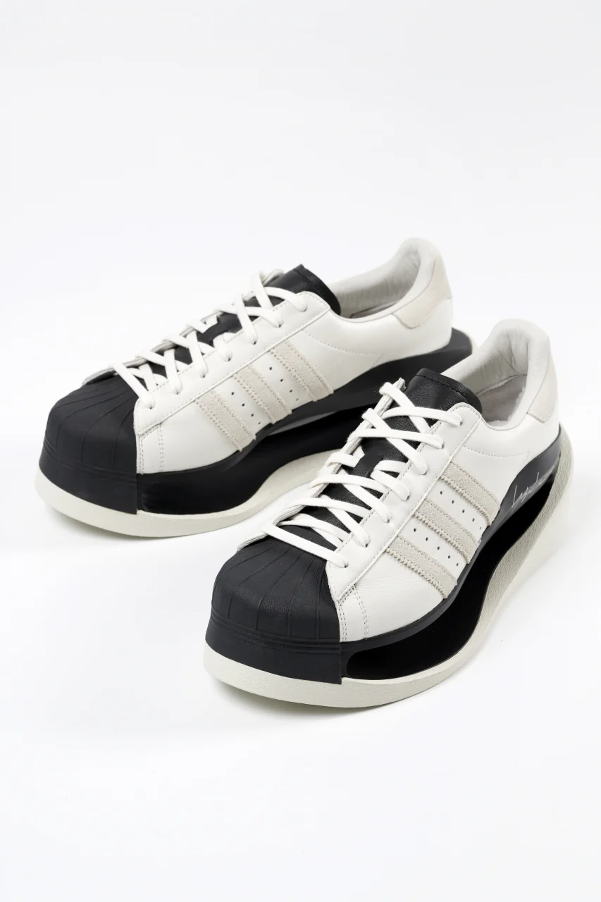 Y-3 Yohji Yamamoto GENDO SUPER STAR (OFF WHITE×ALUMINIUM×BLACK) - Image 3