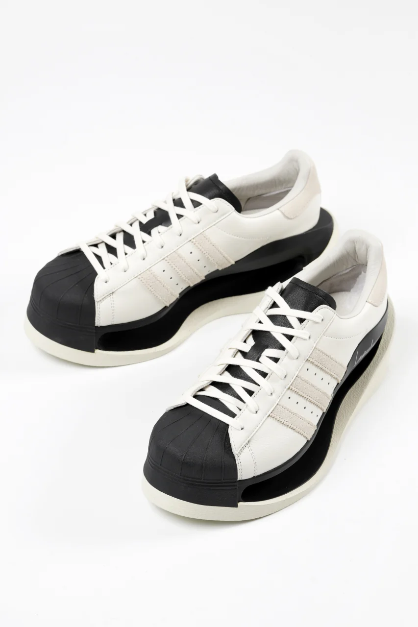 Y-3 Yohji Yamamoto GENDO SUPER STAR (OFF WHITE×ALUMINIUM×BLACK) - Image 4
