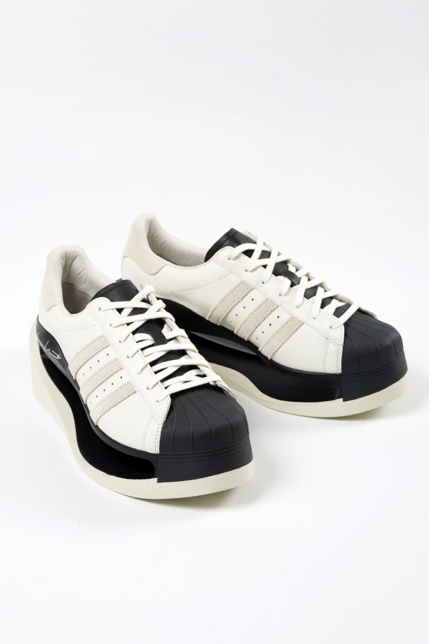 Y-3 Yohji Yamamoto GENDO SUPER STAR (OFF WHITE×ALUMINIUM×BLACK) - Image 7