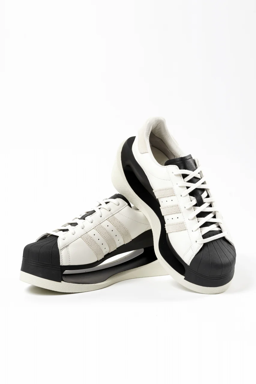 Y-3 Yohji Yamamoto GENDO SUPER STAR (OFF WHITE×ALUMINIUM×BLACK) - Image 8
