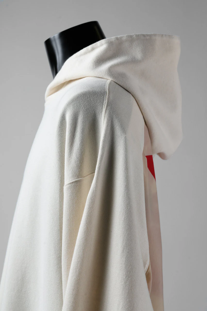 Y-3 Yohji Yamamoto LAYERED BACK LOGO HOODIE / FRENCH TERRY (MULTI BEIGE) - Image 16