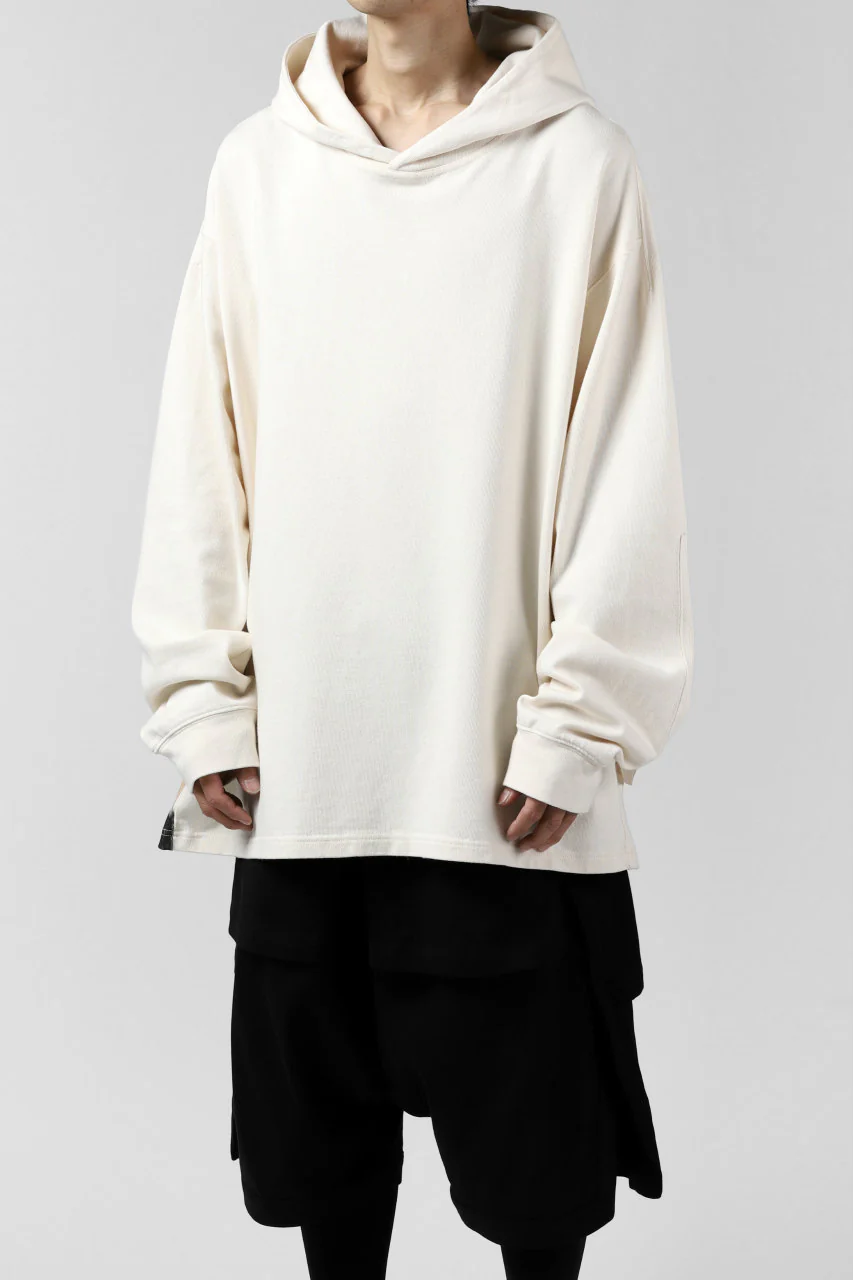 Y-3 Yohji Yamamoto LAYERED BACK LOGO HOODIE / FRENCH TERRY (MULTI BEIGE) - Image 30