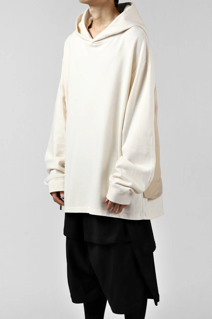 Y-3 Yohji Yamamoto LAYERED BACK LOGO HOODIE / FRENCH TERRY (MULTI BEIGE) - Image 31