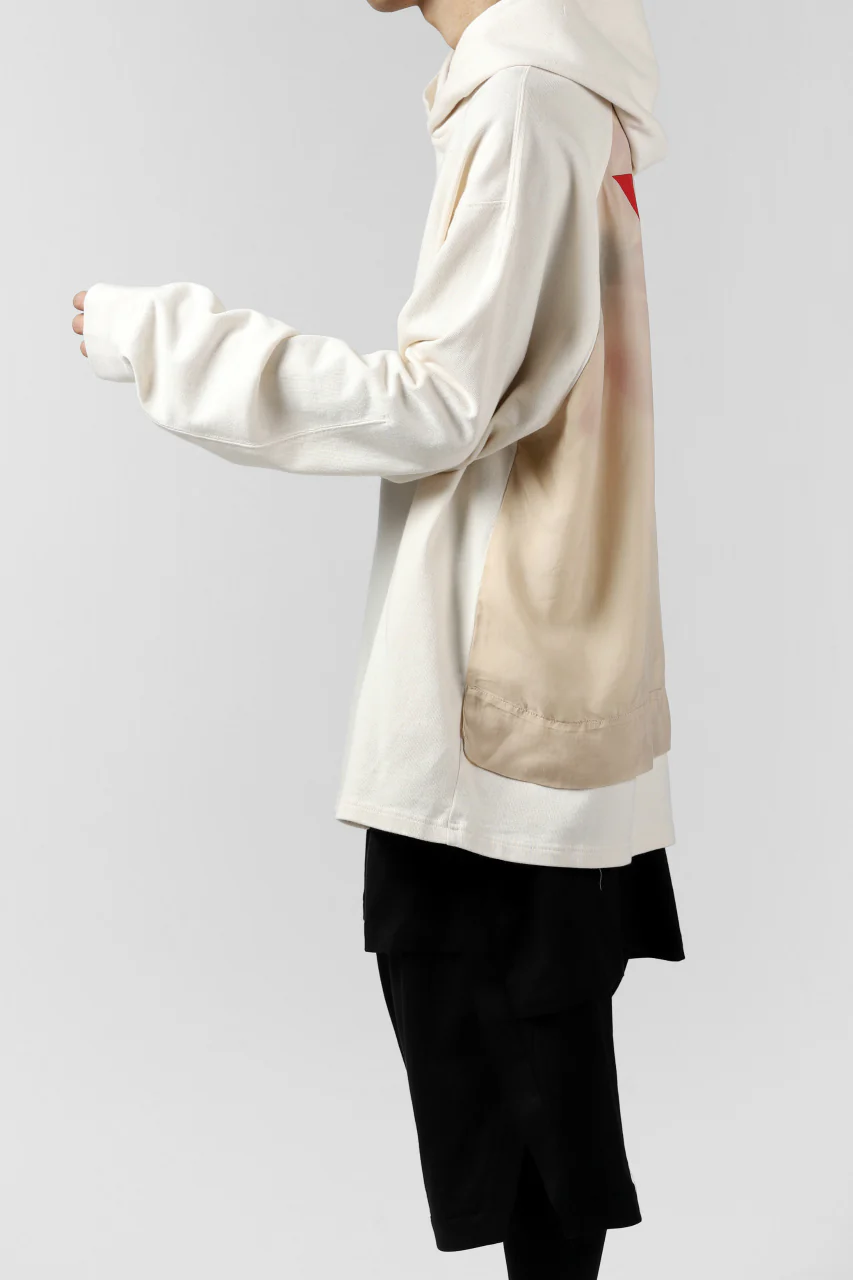 Y-3 Yohji Yamamoto LAYERED BACK LOGO HOODIE / FRENCH TERRY (MULTI BEIGE) - Image 32