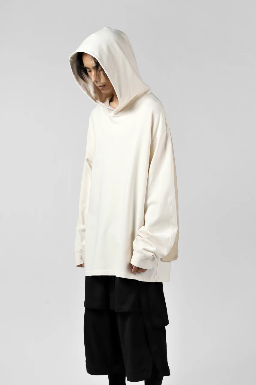 Y-3 Yohji Yamamoto LAYERED BACK LOGO HOODIE / FRENCH TERRY (MULTI BEIGE) - Image 37