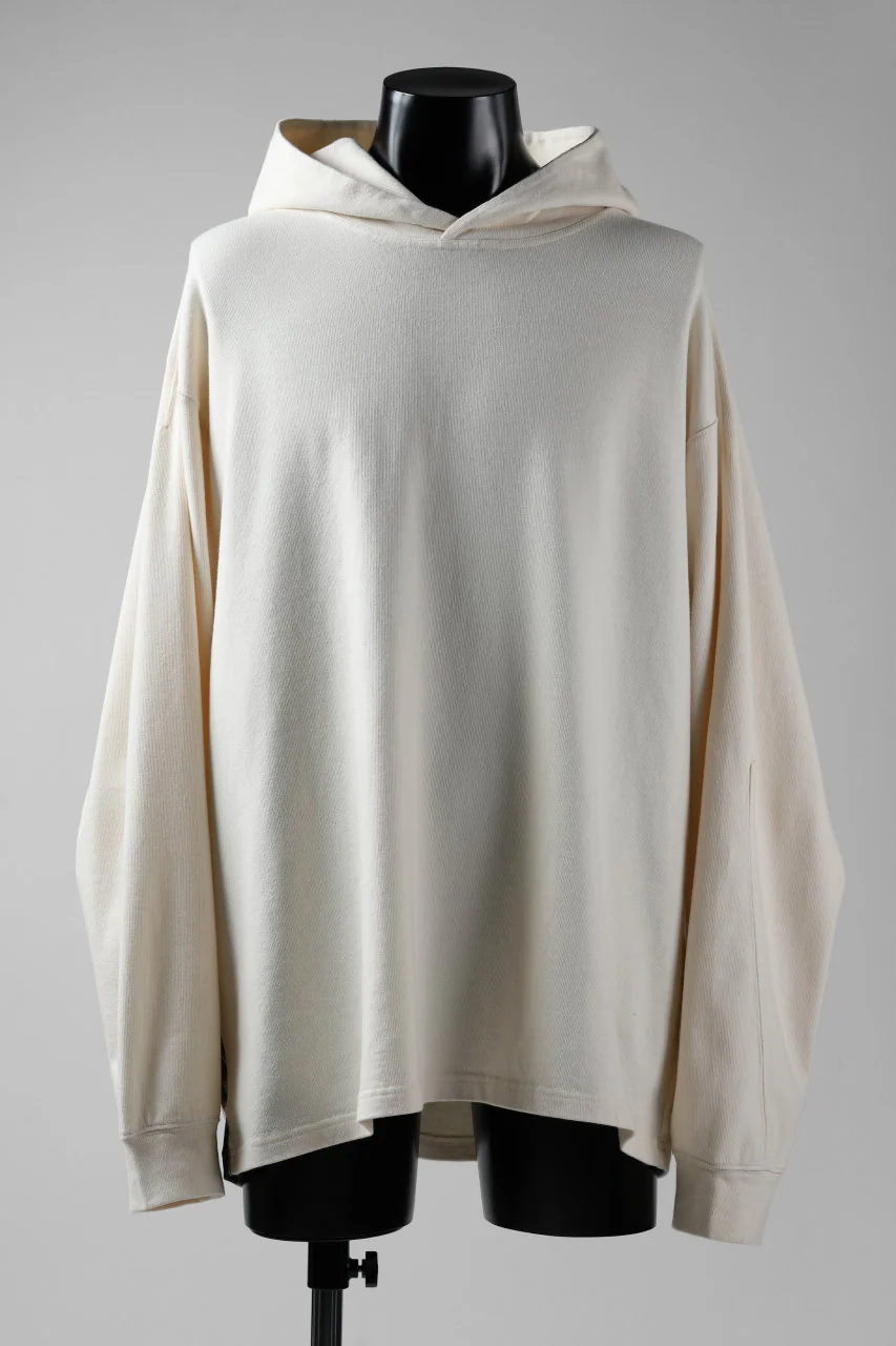 Y-3 Yohji Yamamoto LAYERED BACK LOGO HOODIE / FRENCH TERRY (MULTI BEIGE) - Image 6