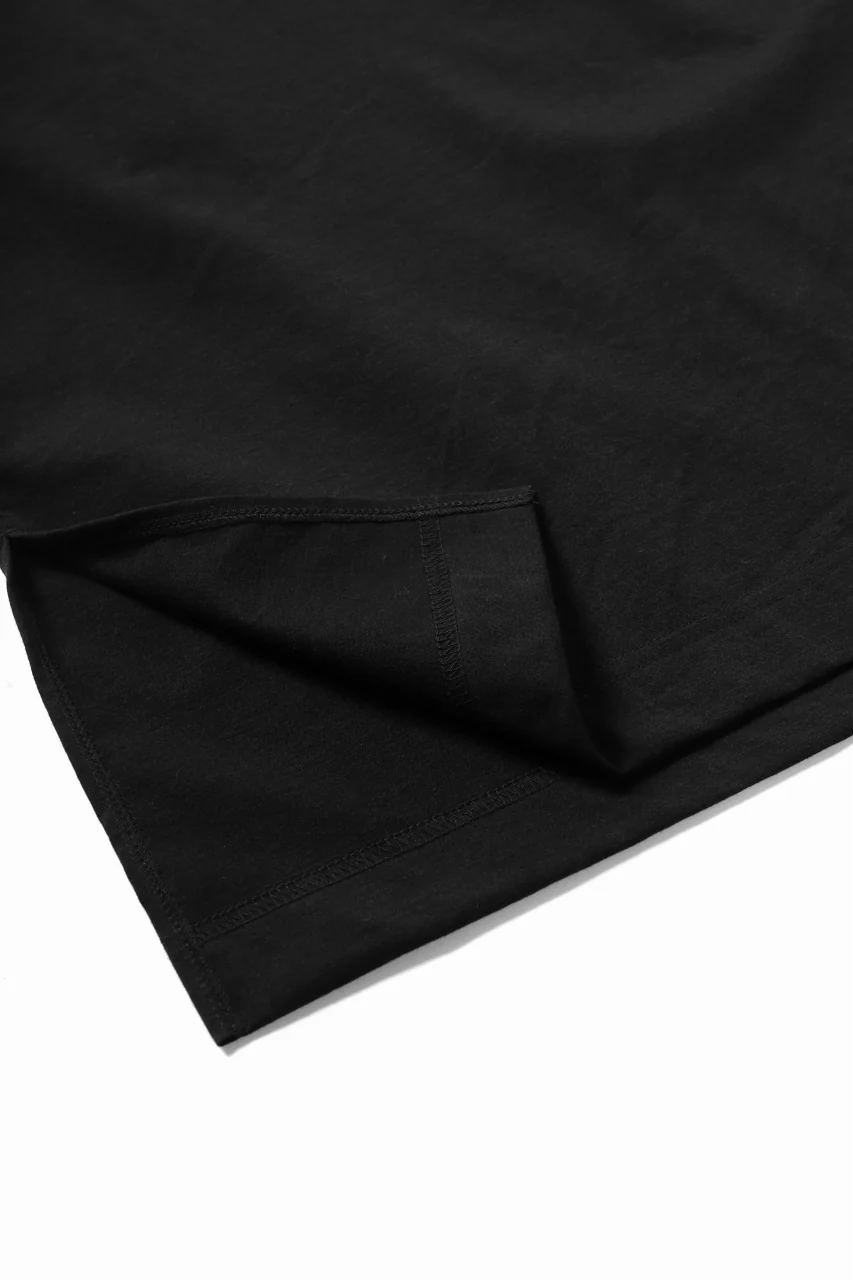 Y-3 Yohji Yamamoto STRINGS POCKET TEE / PAPER JERSEY (BLACK) - Image 12