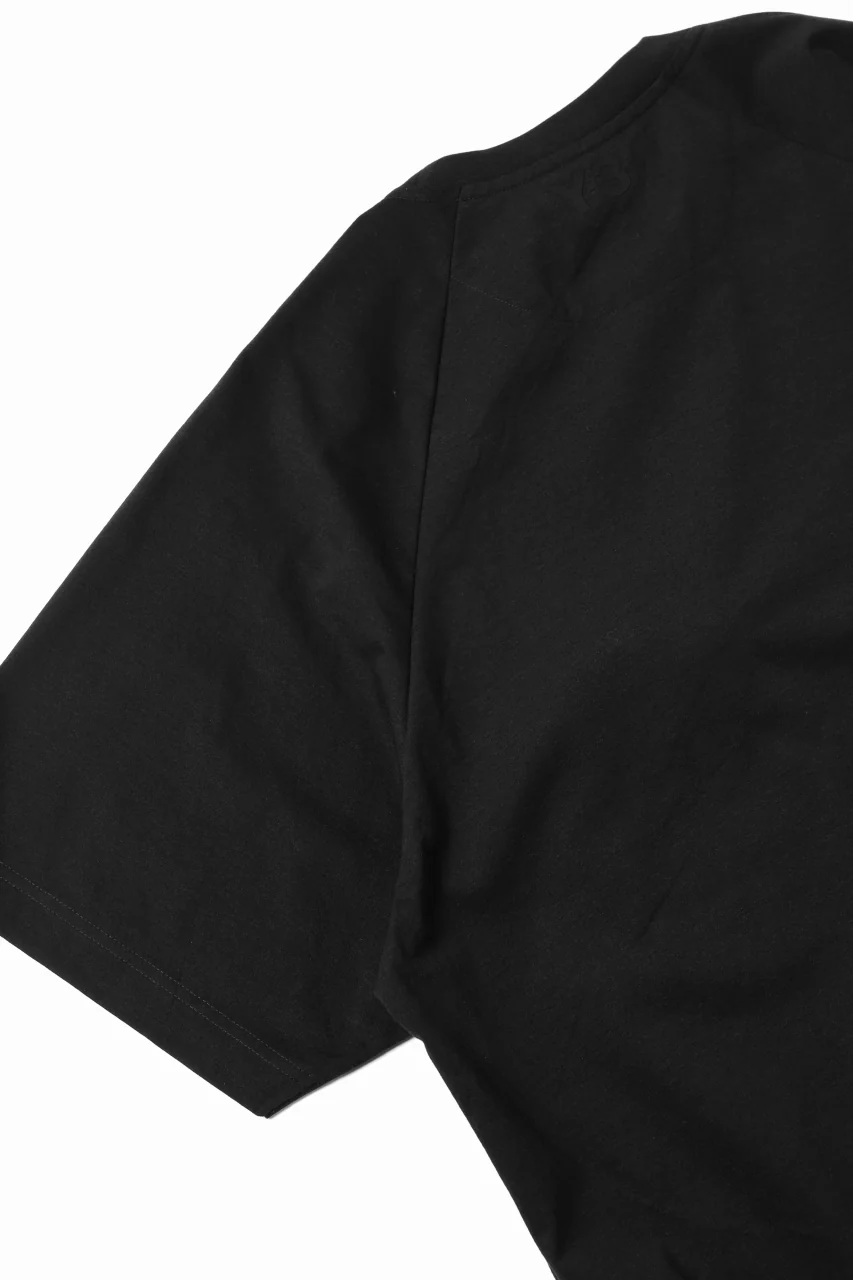 Y-3 Yohji Yamamoto STRINGS POCKET TEE / PAPER JERSEY (BLACK) - Image 14