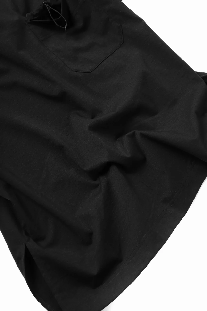 Y-3 Yohji Yamamoto STRINGS POCKET TEE / PAPER JERSEY (BLACK) - Image 16