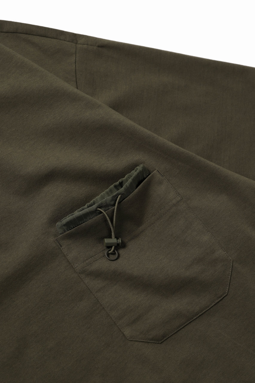 Y-3 Yohji Yamamoto STRINGS POCKET TEE / PAPER JERSEY (KHAKI) - Image 20