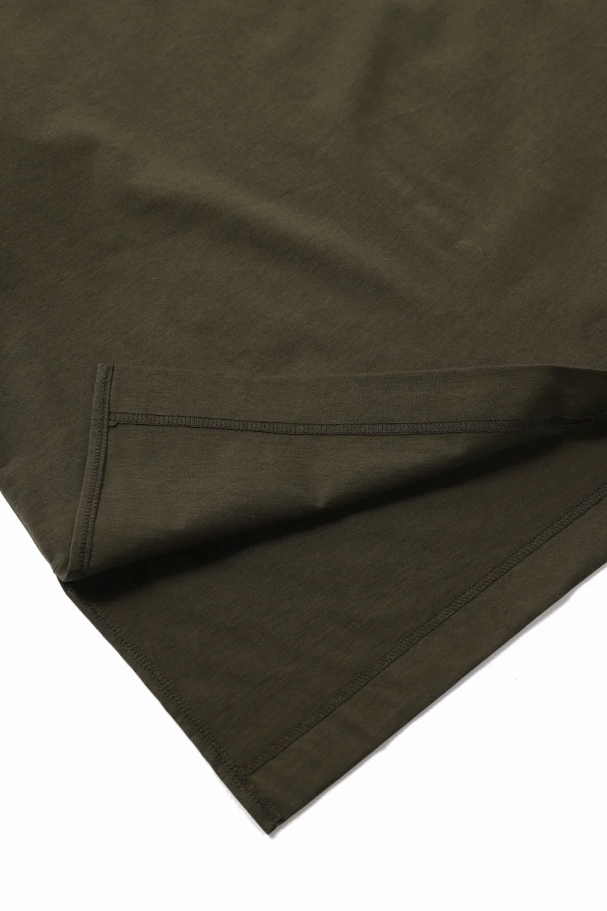 Y-3 Yohji Yamamoto STRINGS POCKET TEE / PAPER JERSEY (KHAKI) - Image 25