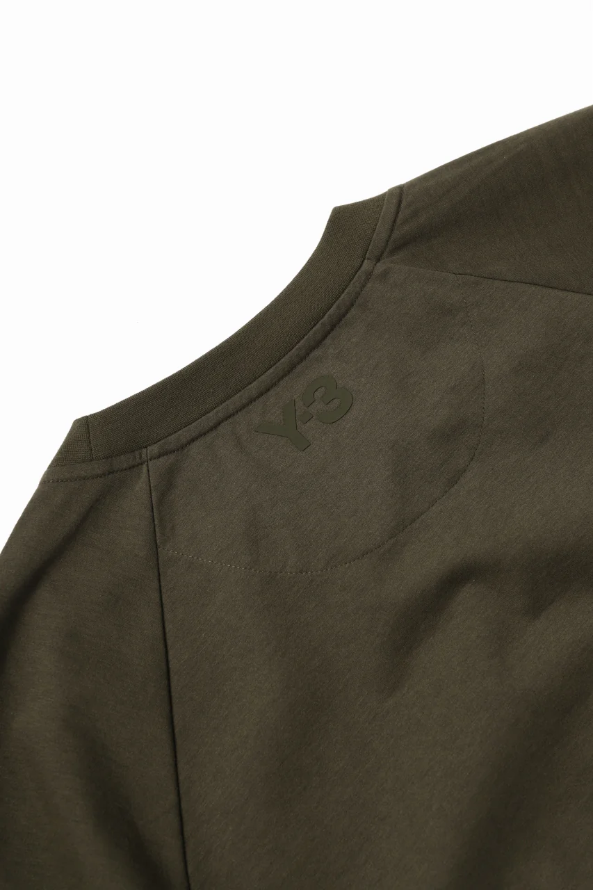Y-3 Yohji Yamamoto STRINGS POCKET TEE / PAPER JERSEY (KHAKI) - Image 28