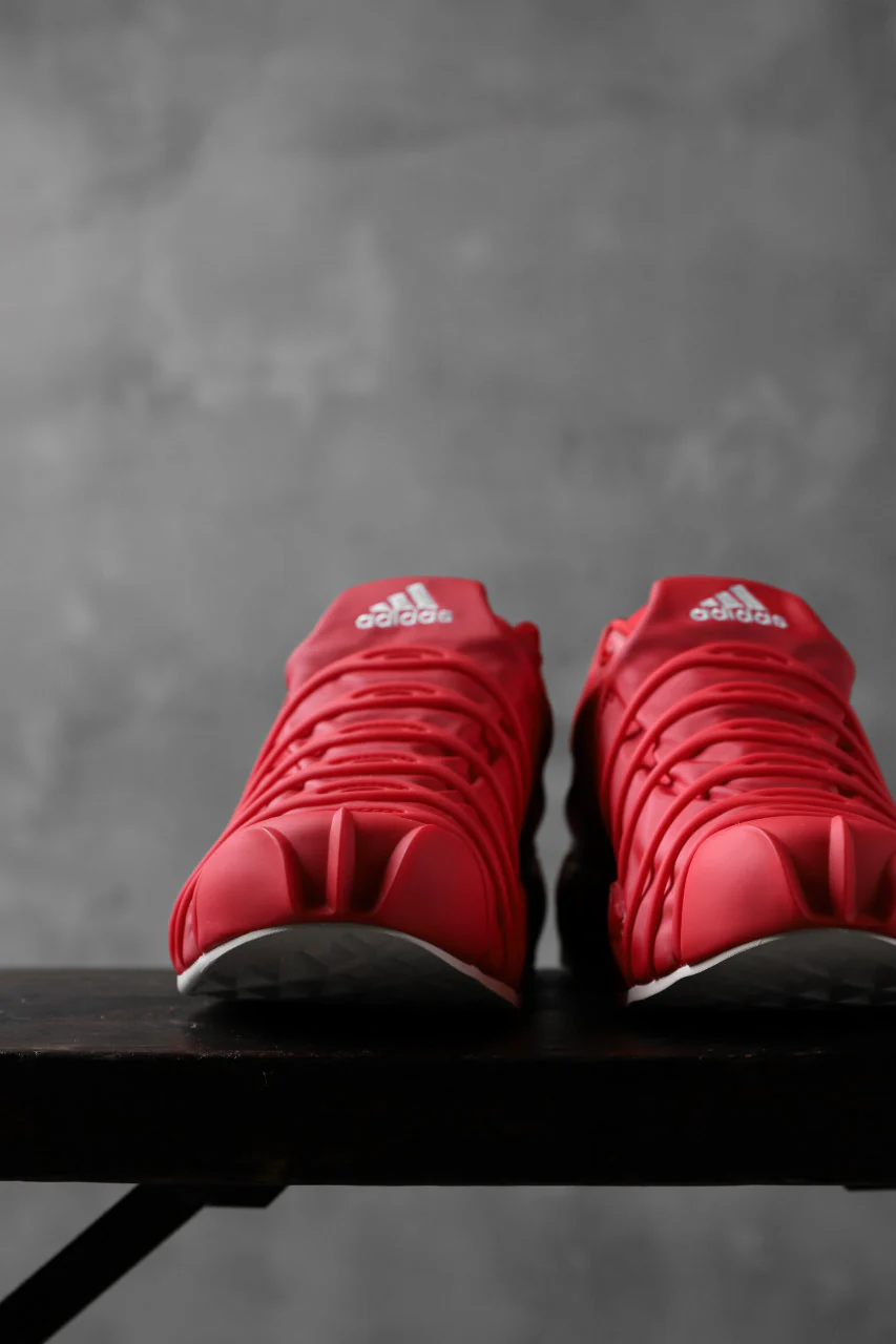 Y-3 Yohji Yamamoto (YUUTO) MIX TEXTILE LOW -CUT SNEAKERS (RED) - Image 10