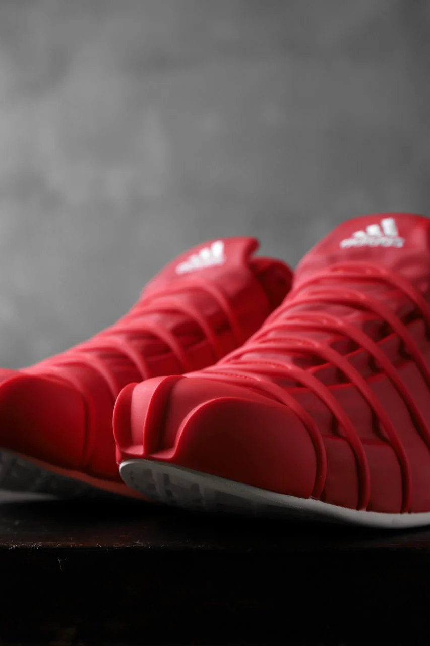 Y-3 Yohji Yamamoto (YUUTO) MIX TEXTILE LOW -CUT SNEAKERS (RED) - Image 11