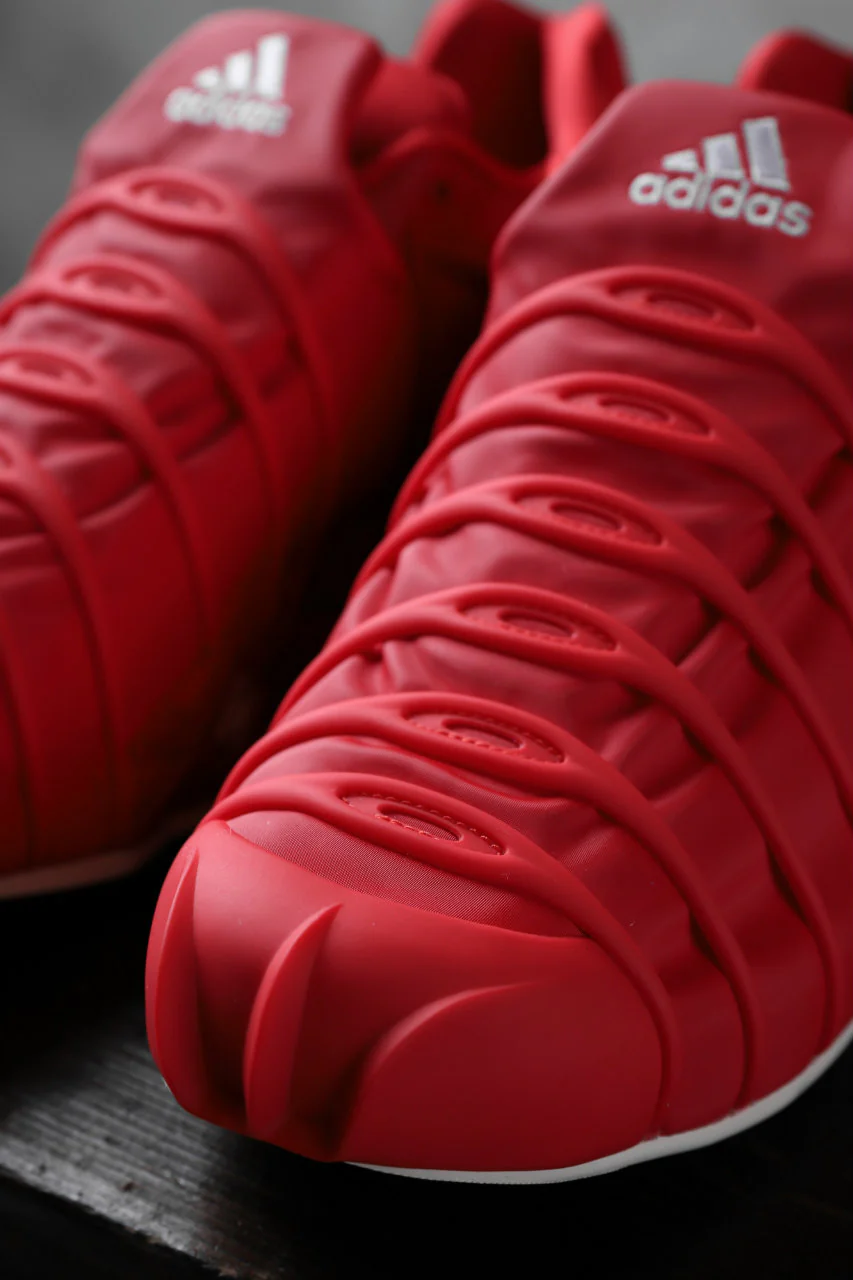 Y-3 Yohji Yamamoto (YUUTO) MIX TEXTILE LOW -CUT SNEAKERS (RED) - Image 12