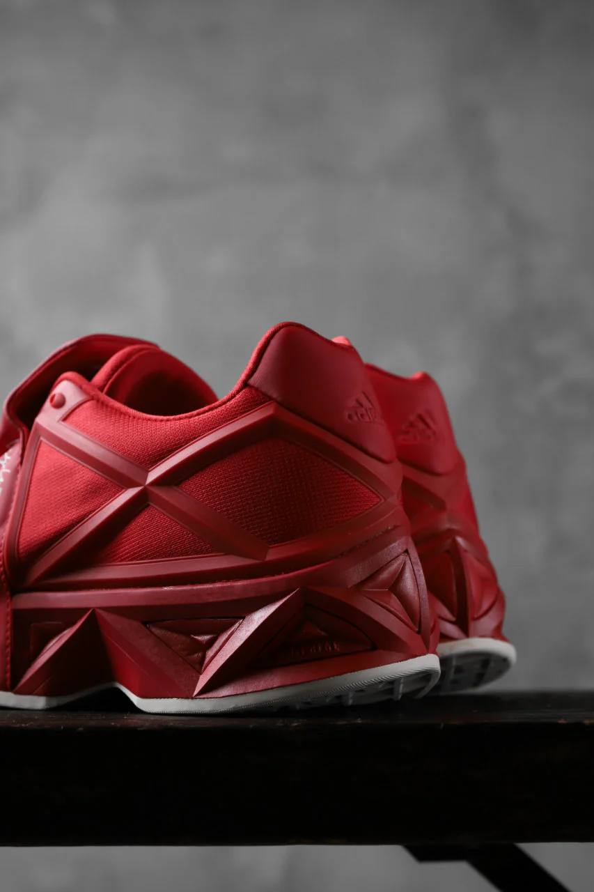 Y-3 Yohji Yamamoto (YUUTO) MIX TEXTILE LOW -CUT SNEAKERS (RED) - Image 15