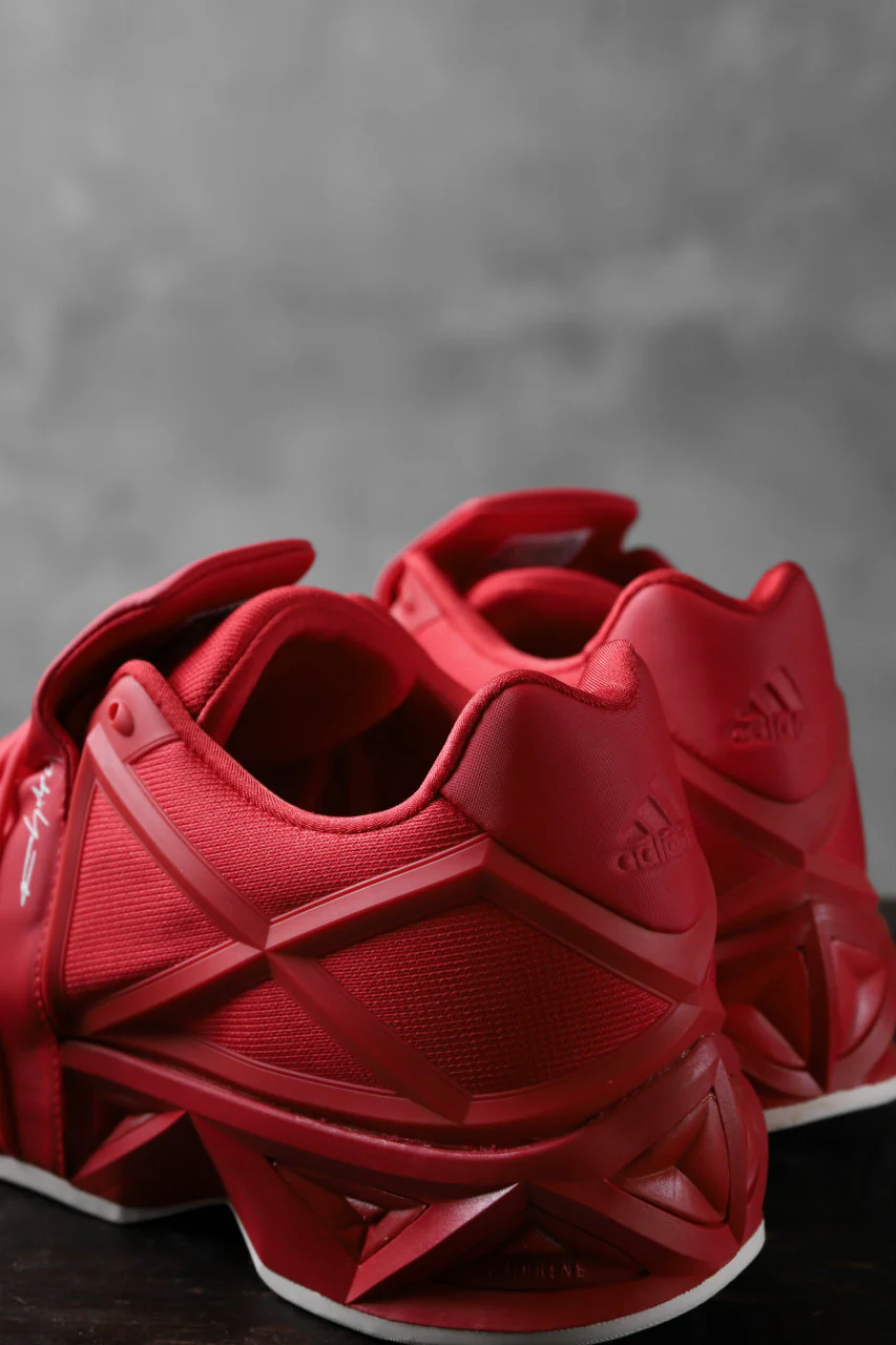 Y-3 Yohji Yamamoto (YUUTO) MIX TEXTILE LOW -CUT SNEAKERS (RED) - Image 16