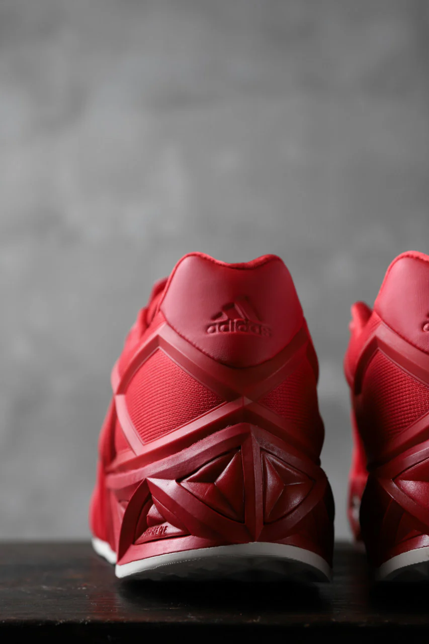 Y-3 Yohji Yamamoto (YUUTO) MIX TEXTILE LOW -CUT SNEAKERS (RED) - Image 17